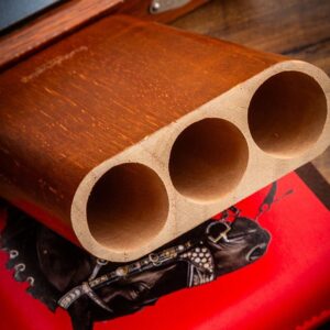 Horse Motif Leather & Cedar 2- or 3-Cigar Case — primary product image