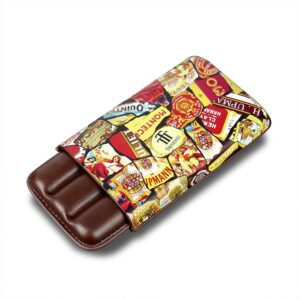 Vintage-Style 3-Cigar Hard Case with Cutter — product image 1